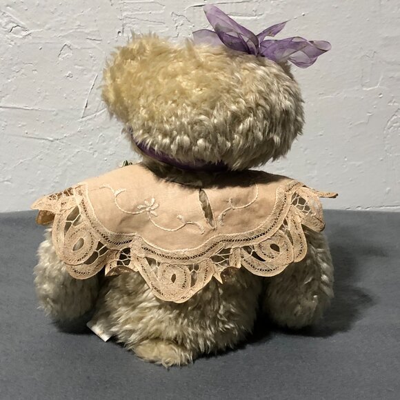 First & Main Teddy Bear Plush "Chantilly" Boho Cottagecore VTG - Picture 4 of 11